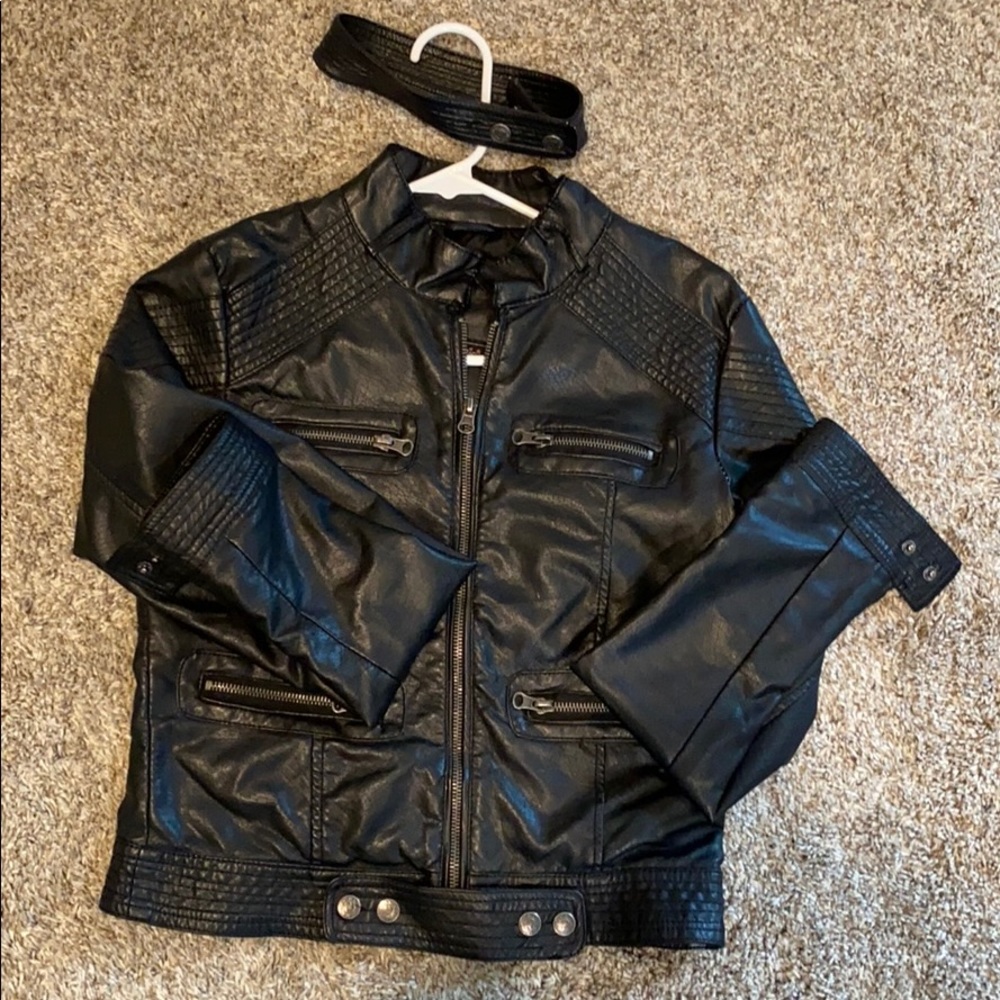 Faux leather jacket
